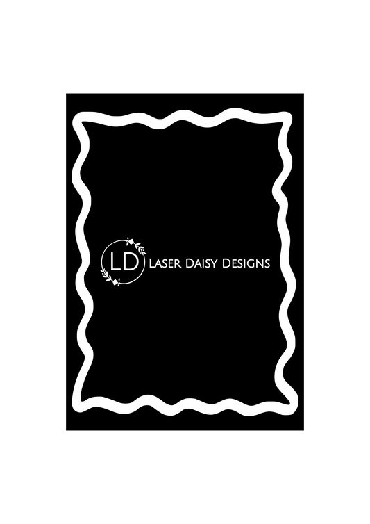Gloss Colour Wavy Border for use with our A sized Sheets