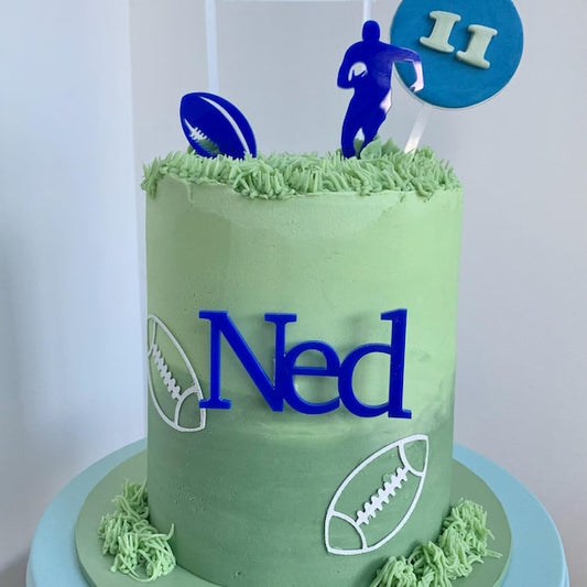 Acrylic 'Any Name' Cake Topper or Charm. Various Fonts, Colours & Sizes