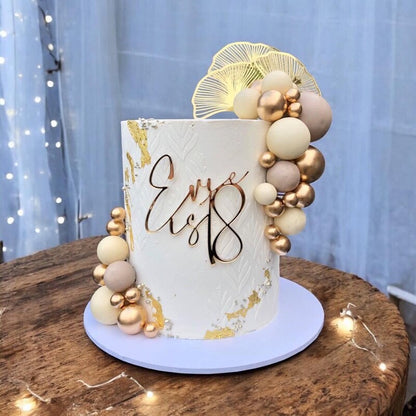 Acrylic Name is Age Cake Topper or Charm. Various Fonts, Colours & Sizes
