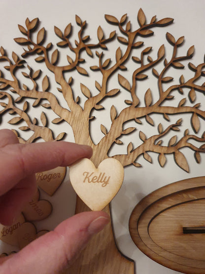 Single additional/replacement hearts/wings/paws for Family Tree