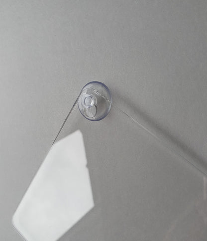 Blank Acrylic Car Hanger With Suction Cup 2mm