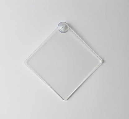 Blank Acrylic Car Hanger With Suction Cup 2mm