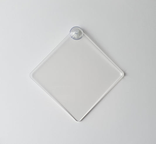 Blank Acrylic Car Hanger With Suction Cup 2mm