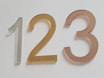 Acrylic Number Blanks. Various Colours, Fonts & Sizes