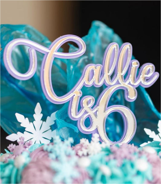 Double layer Name is Age Charm or Topper. Various Size & Colour Options.