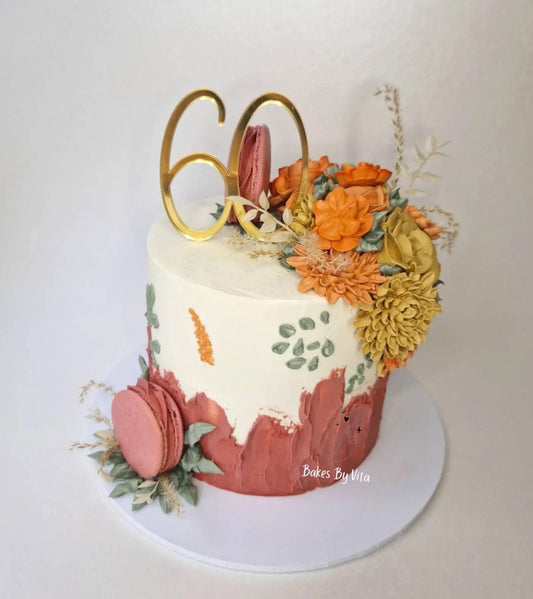 Acrylic Number Cake Charm or Topper. Various Colours & Sizes 1-100