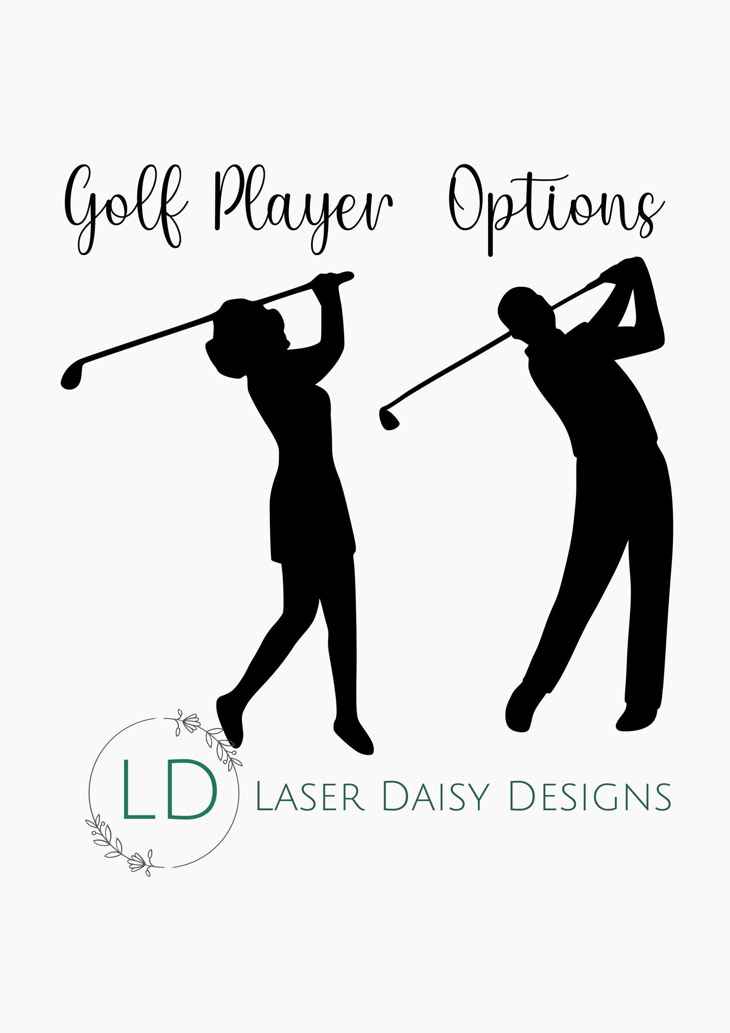 Acrylic golfer theme cake topper/charm set. Personalisation Optional