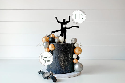 Acrylic Runner/Jogger Cake Charm or Topper. Various Colours & Sizes