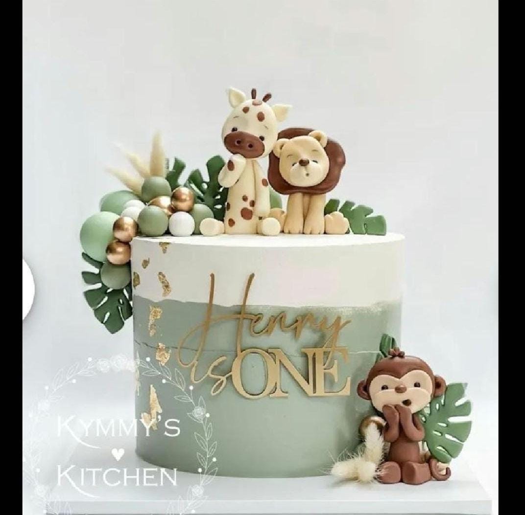 Acrylic Name is Age Cake Topper or Charm. Various Fonts, Colours & Sizes