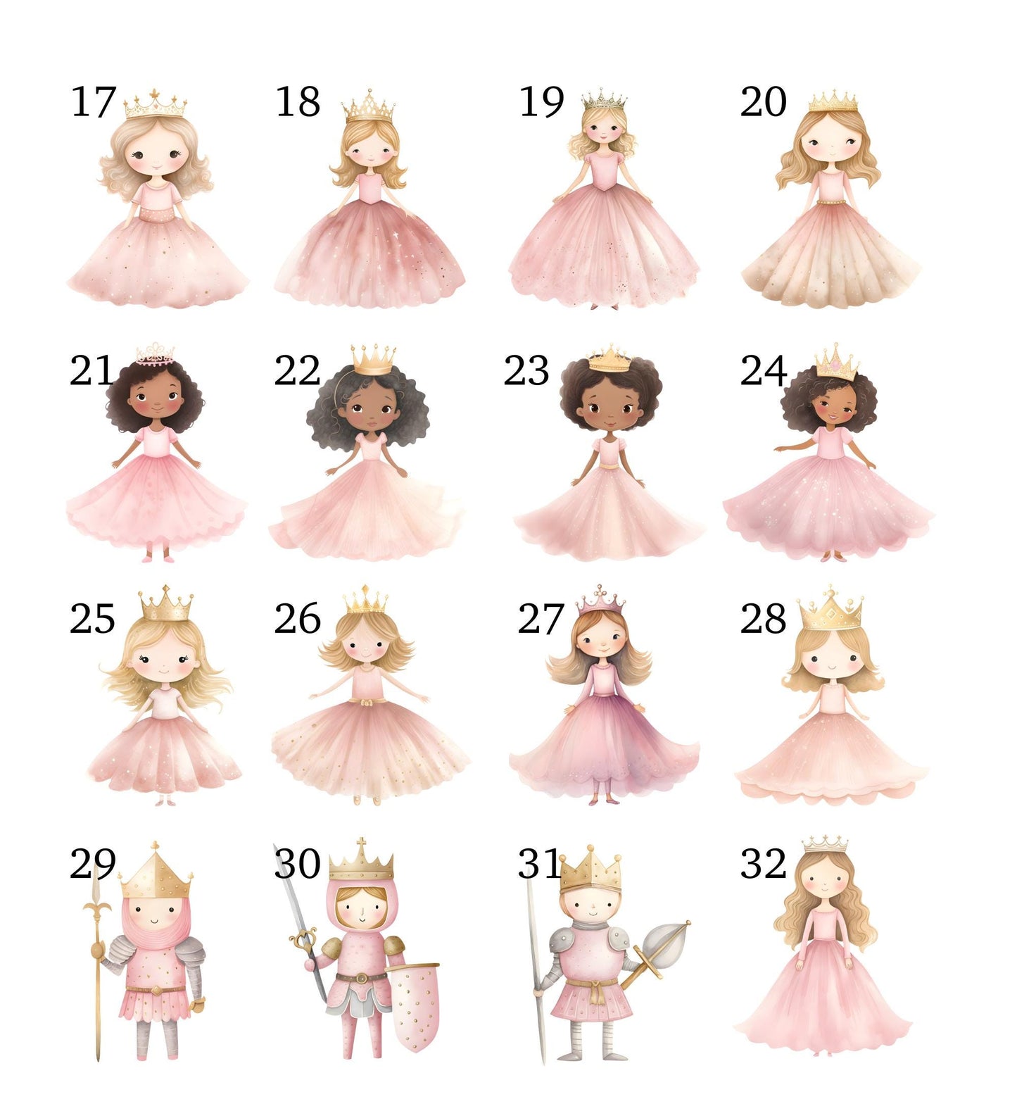 Pink Princess Cake Charms: UV Printed Acrylic Toppers, Reusable Keepsakes