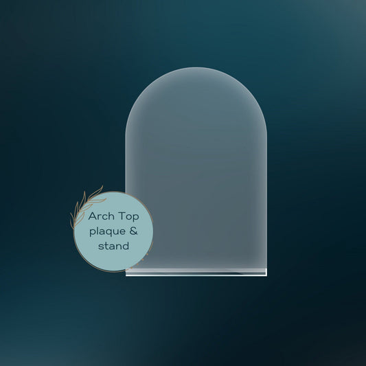Blank A6 plaque/sheet with stand. Various colours & Shape options.