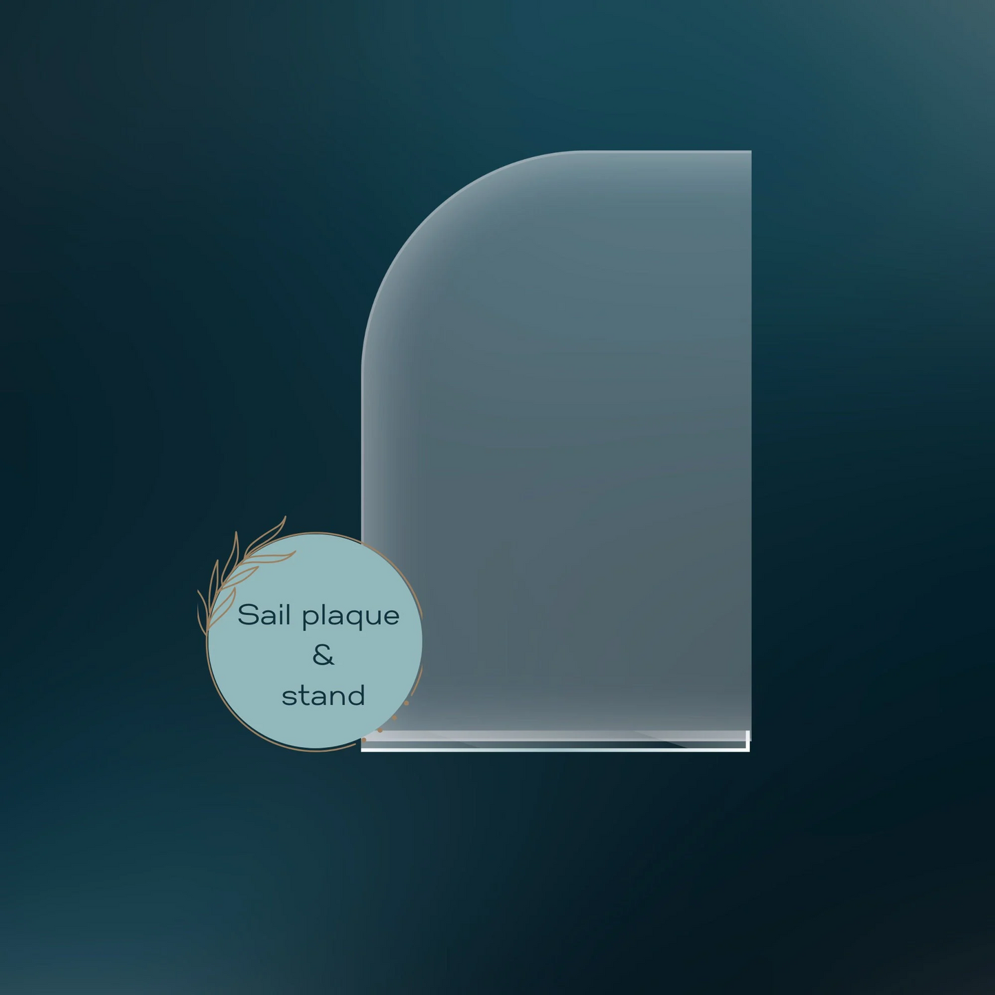 Blank A4 plaque/sheet with stand. Various colours & Shape options.